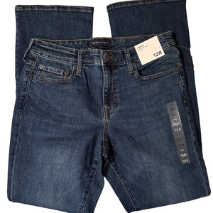 Aeropostale Mid Rise Boot Cut Blue Jeans 12 Regular